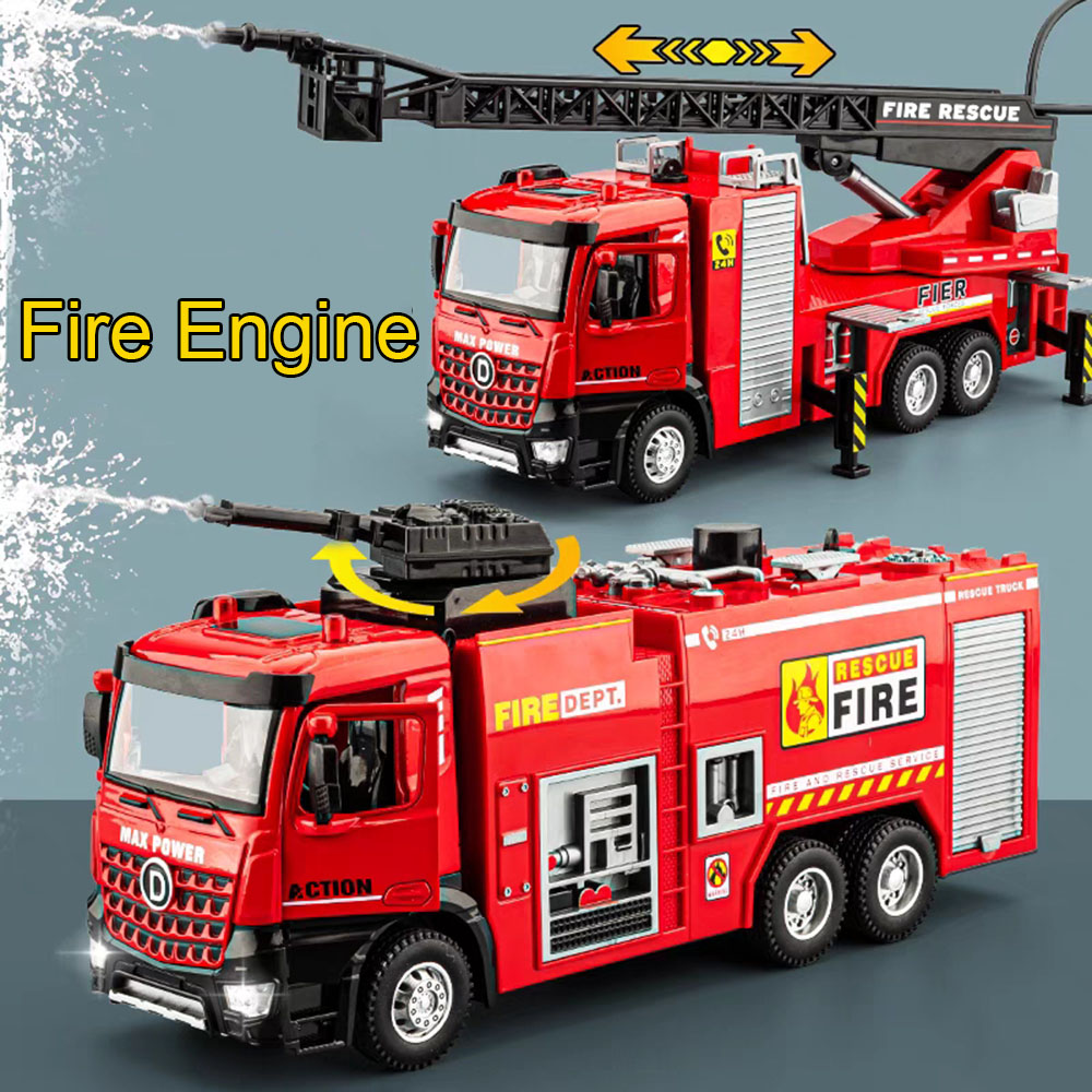 Fire Escape Ladder - Camión de Bomberos a Escala 1:32,