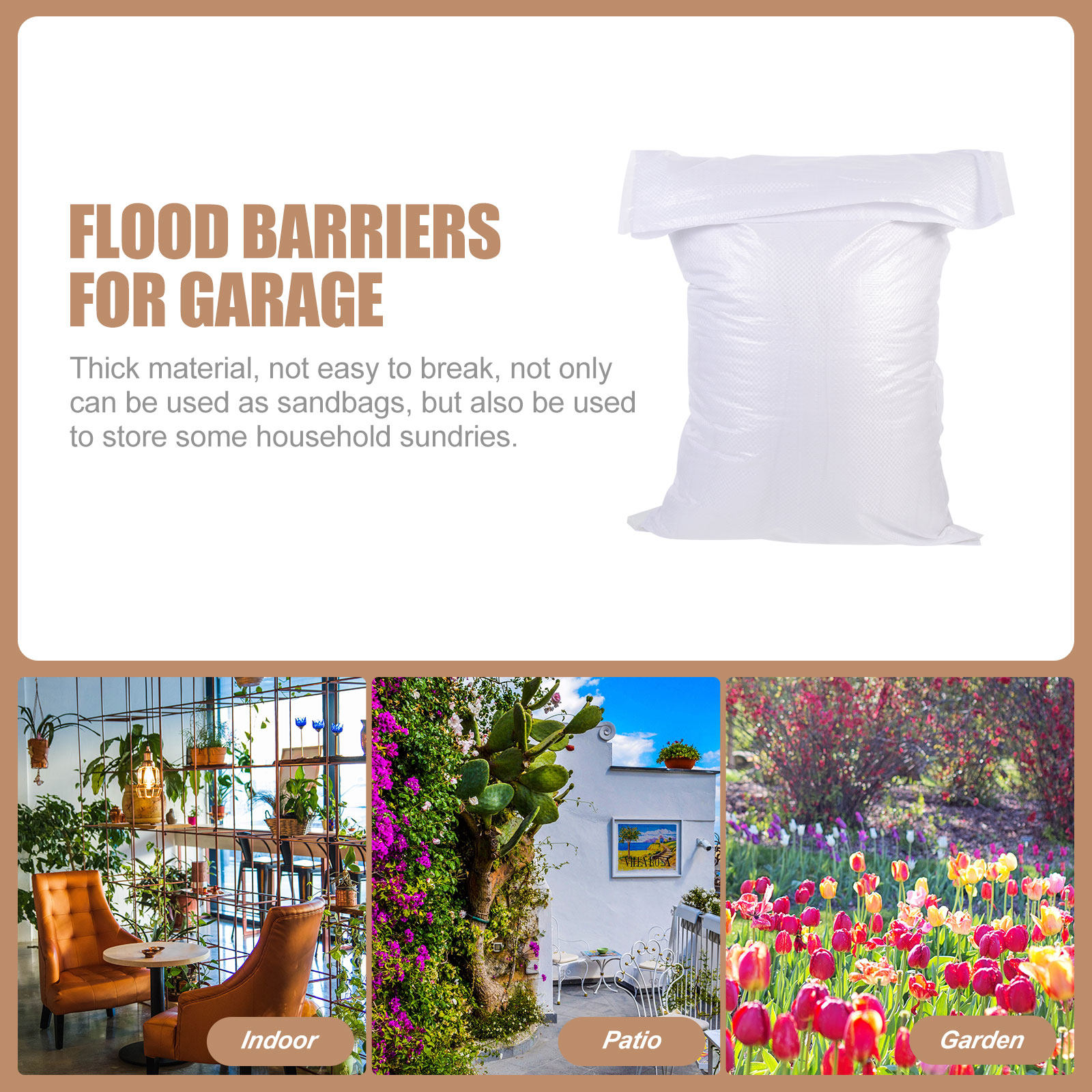 16 Bolsas de Arena Tejidas Res - Flood Barrier Bag reseña y precio