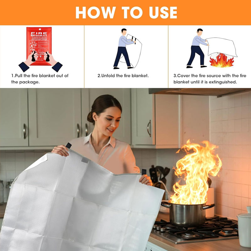 Manta Ignífuga de Fibra de Vid - Fire Blanket Kitchen reseña y precio